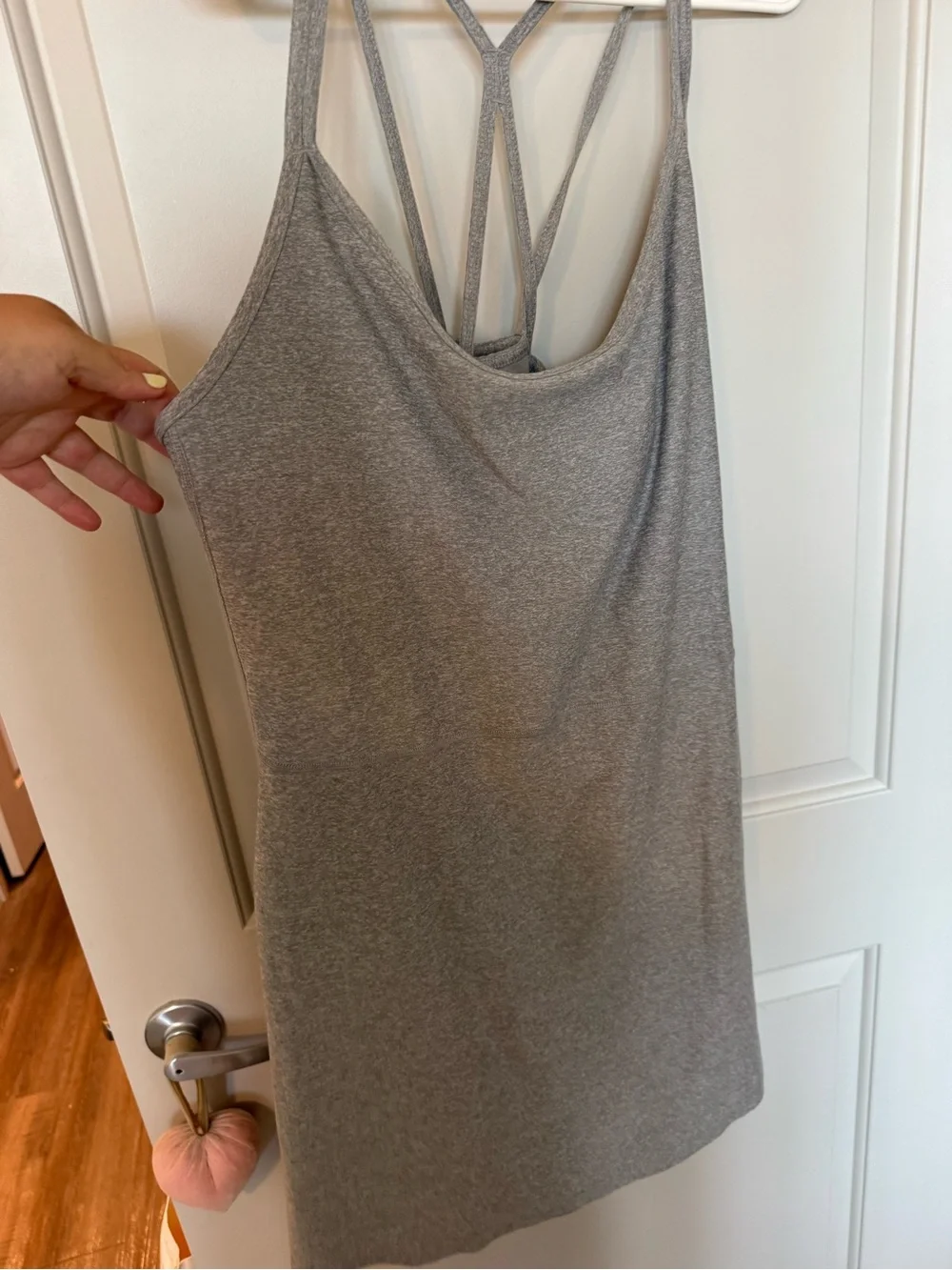 Old Navy Gray Sleeveless Skater Athletic Dress
